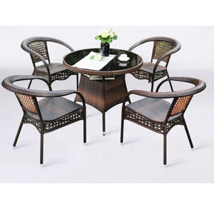 Garden furniture metal Garden chair Bistro table cahir rattan furniture set