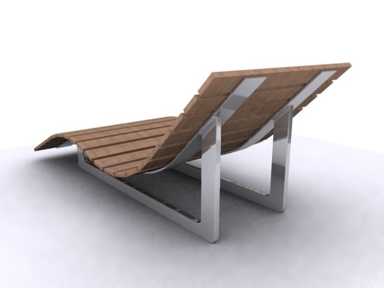 Holiday Outdoor Furniture Sunbed Chaise Teak Beach Sun Lounger Manufacture