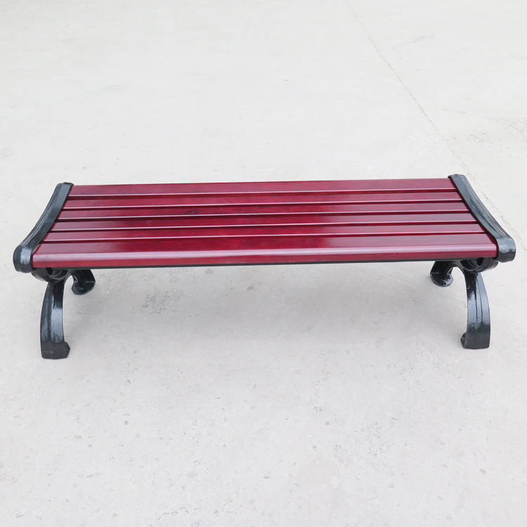 Factory custom 2 seater wooden WPC commercial garden bench outdoor park wood bench