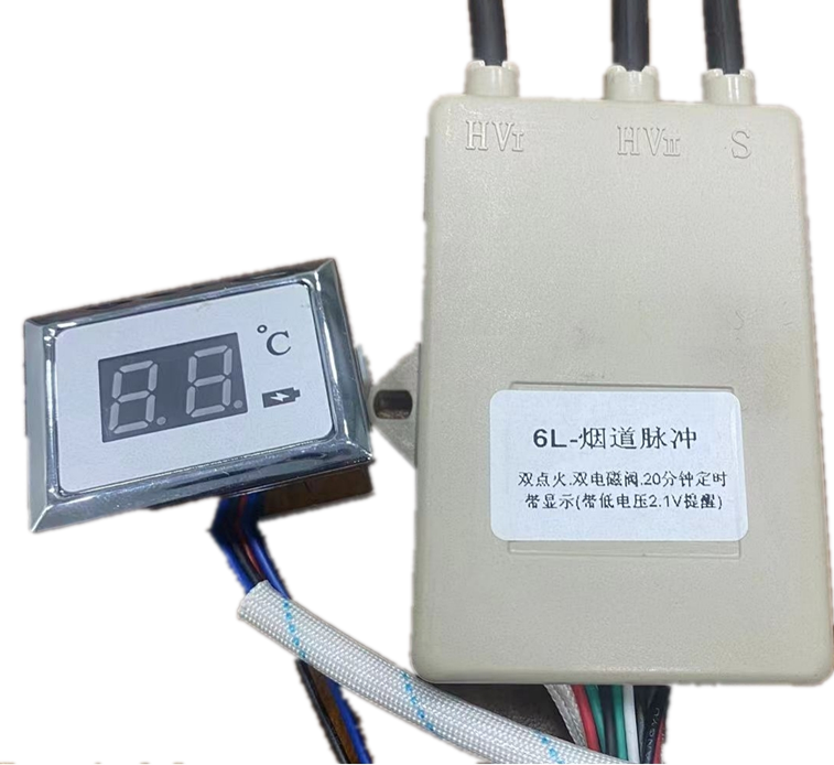 display 20 minute timing dual solenoid valve anti dry burning dual ignition flue gas water heater pulse igniter