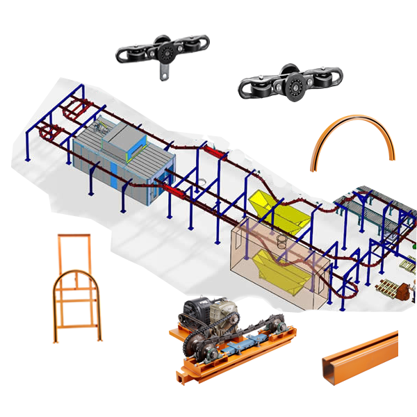 Industrial Manufacturer Supply Monorail Overhead Conveyor