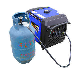 4KW 4000w Silent Dual-fuel gas electric  gasoline AC inverter generators H4000i-AG home use for car motor generator