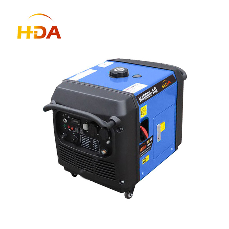 4KW 4000w Silent Dual-fuel gas electric  gasoline AC inverter generators H4000i-AG home use for car motor generator