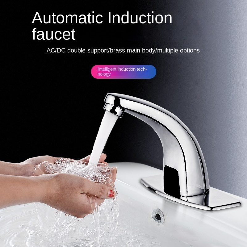 Sink Smart Commercial Automatic Tap Motion Touchless Electric Water Mixer Bathroom Sensor Faucet