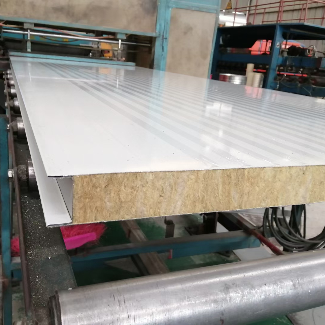 Fireproof roof sheet polyurethane system clean room wall rock Wool eps pu pir sandwich panels