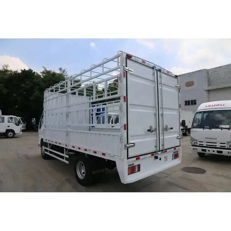 Different Models of ISUZU cargo van truck with side open door NKR light duty for wholesale ELF trucks top quality