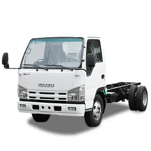 New light Isuzu cargo trucks with 4JB1 engine elf NKR truck chassis 4 ton diesel single cab