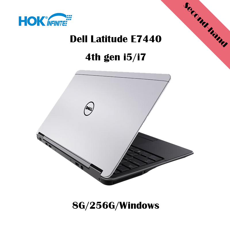 Wholesale Used Laptop For Dell Latitude E7440 Core I5 I7 4gb 8gb Ram 256gb Ssd Win10 Second Hand Laptop For Study Gaming