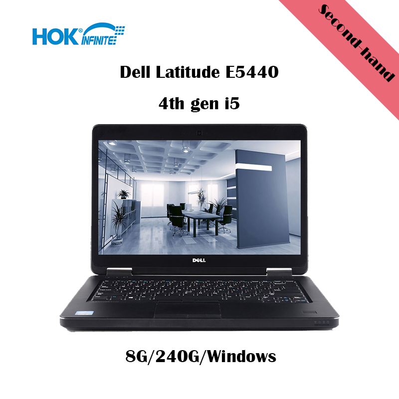 Wholesale Refurbished Second Hand Laptops Dell Latitude E5440 Intel I5 8G RAM 240GB SSD Low Price Used Laptops