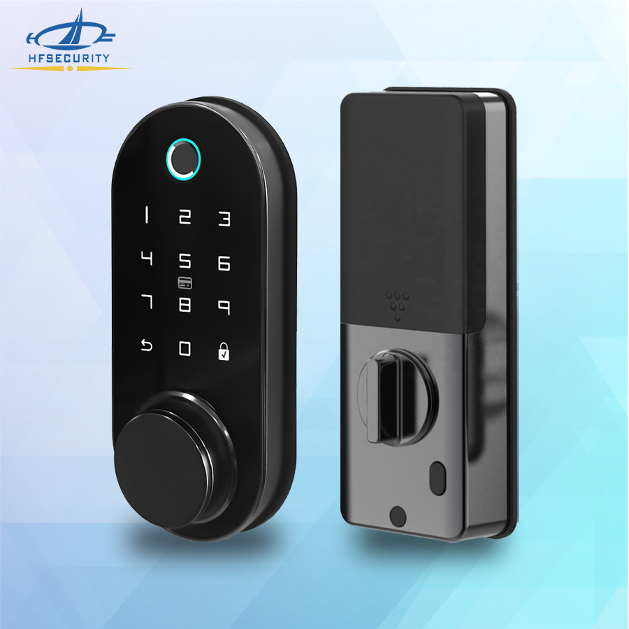 HFSecurity BP03 High Quality China Suppliers Handle Electric Smart Biometric Fingerprint NFC Door Lock with app