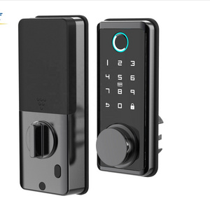 HFSecurity BLE Tuya App Wireless Fingerprint Password Smart Home Door Lock Hotel Remote Control Door Lock