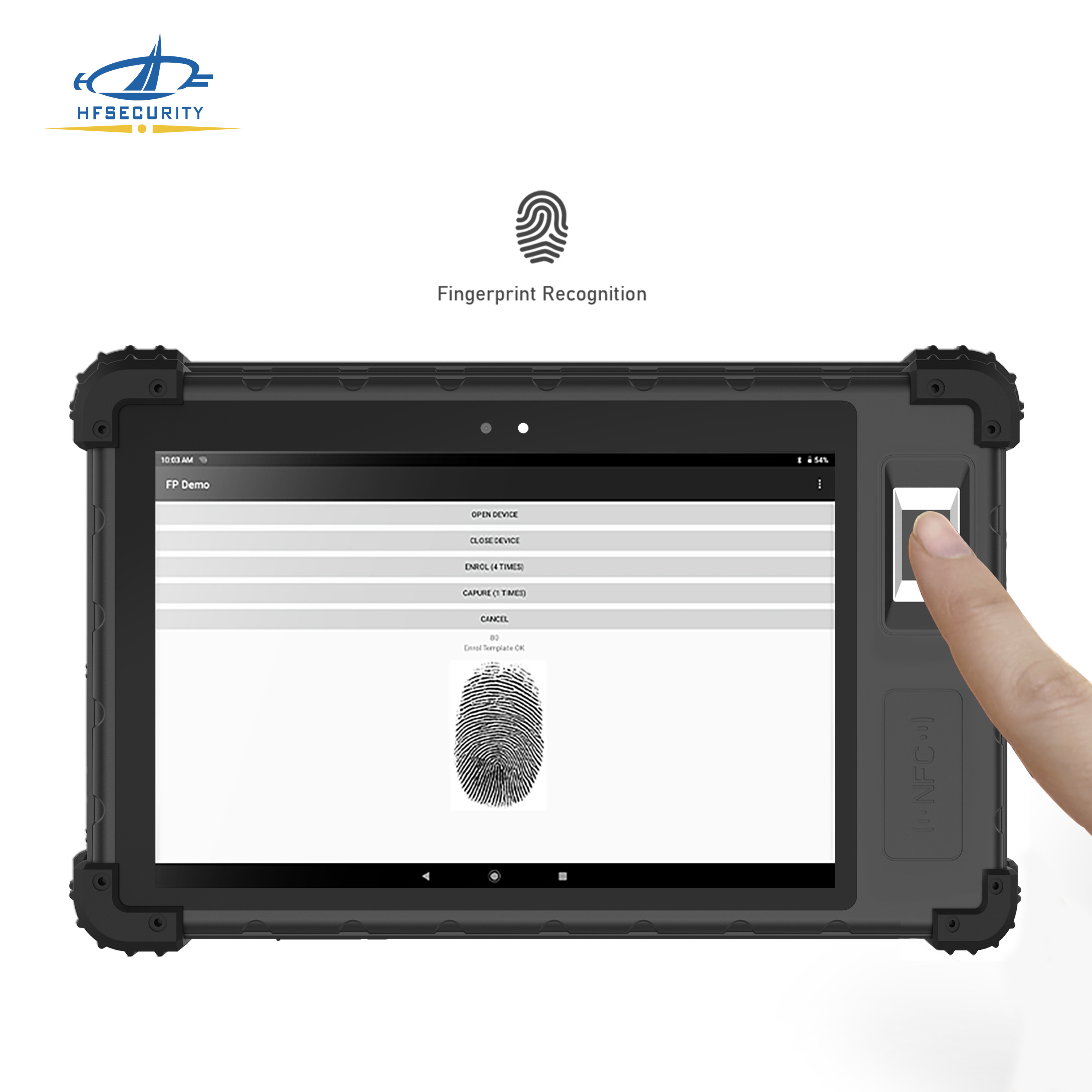 HFSecurity 8 inch Full version sdk with MRZ OCR scanner biometric tablet for projects