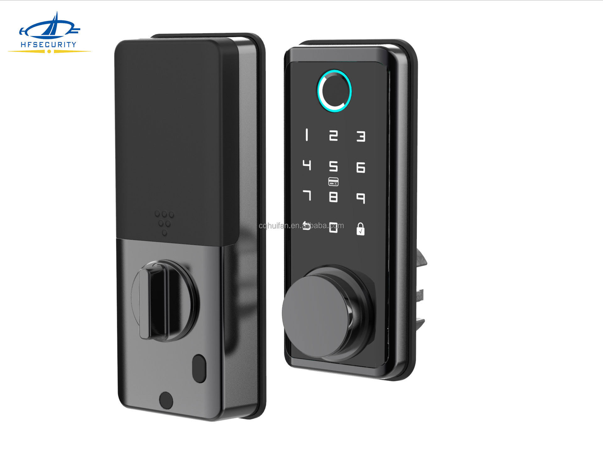 HFSecurity BP03 High Quality China Suppliers Handle Electric Smart Biometric Fingerprint NFC Door Lock with app