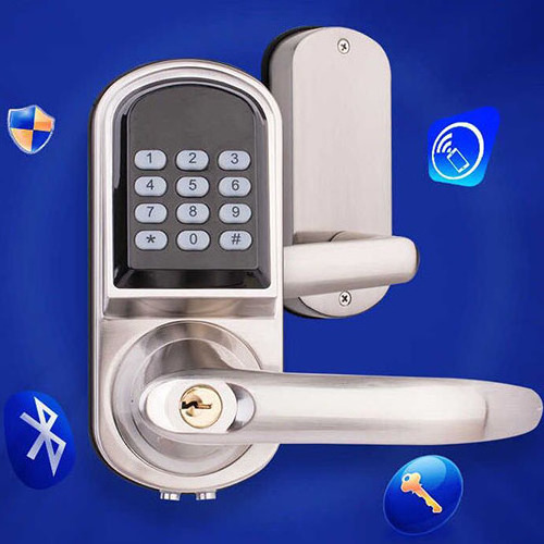 HF-LC901 Digital Electronic Security Door Handle Keyless Keypad Smart Door Lock