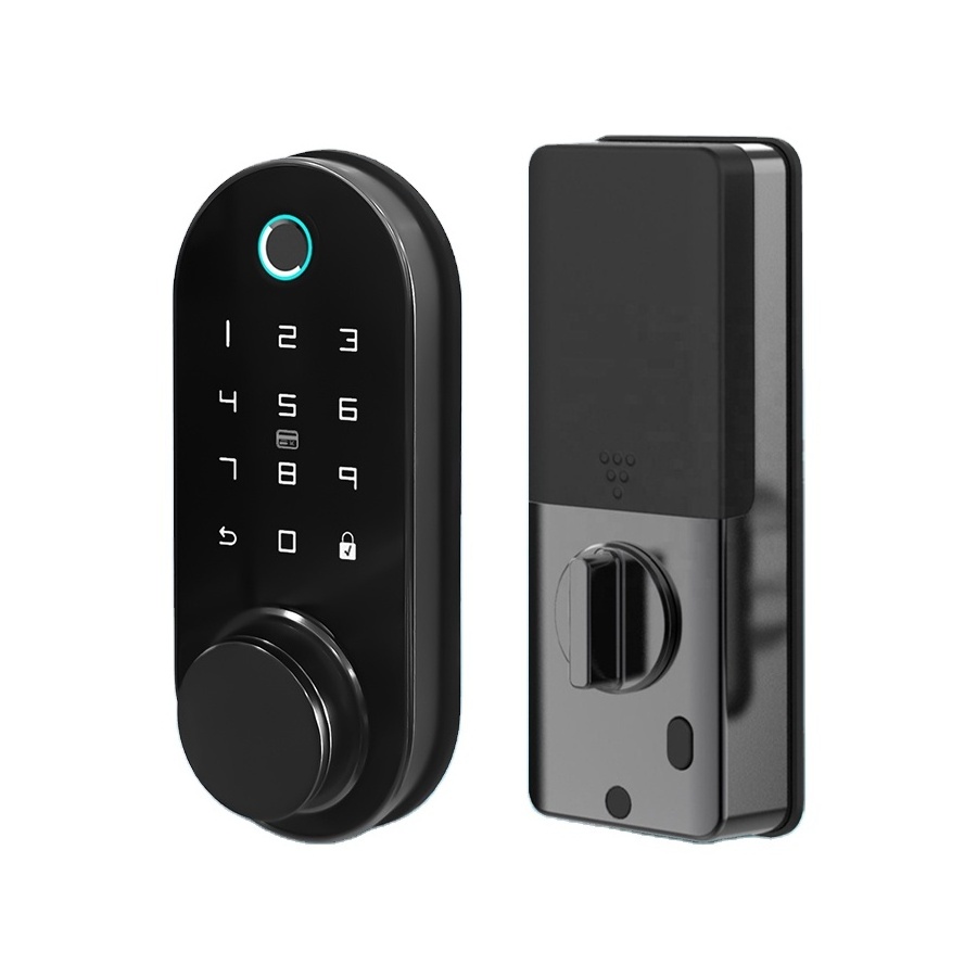 HFSecurity BP03 High Quality China Suppliers Handle Electric Smart Biometric Fingerprint NFC Door Lock with app