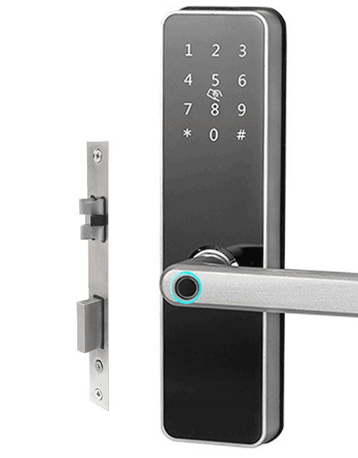 HFSecurity BP03 High Quality China Suppliers Handle Electric Smart Biometric Fingerprint NFC Door Lock with app