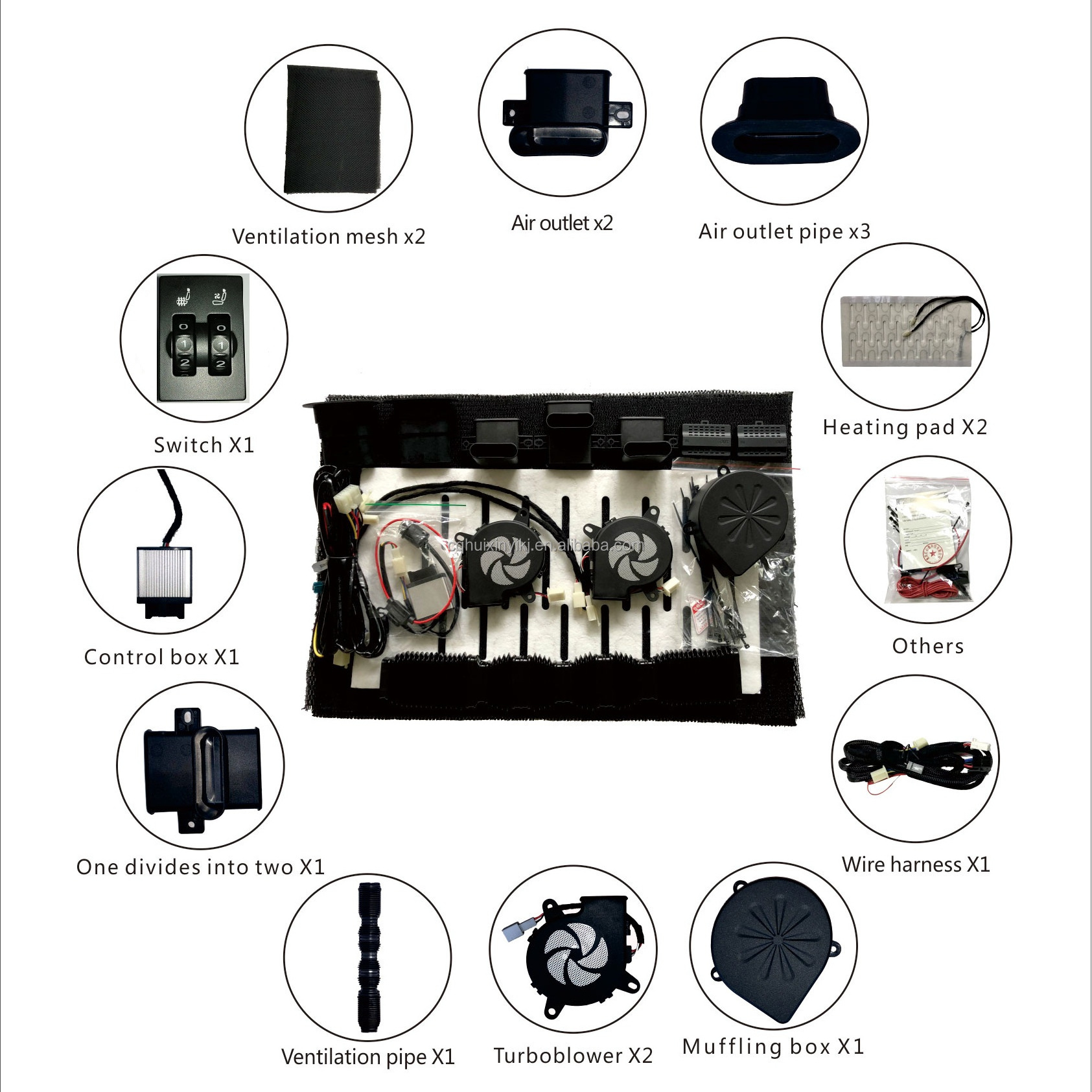 Car Seat Heater Ventilation Cooler System For Toyota SUV Seats