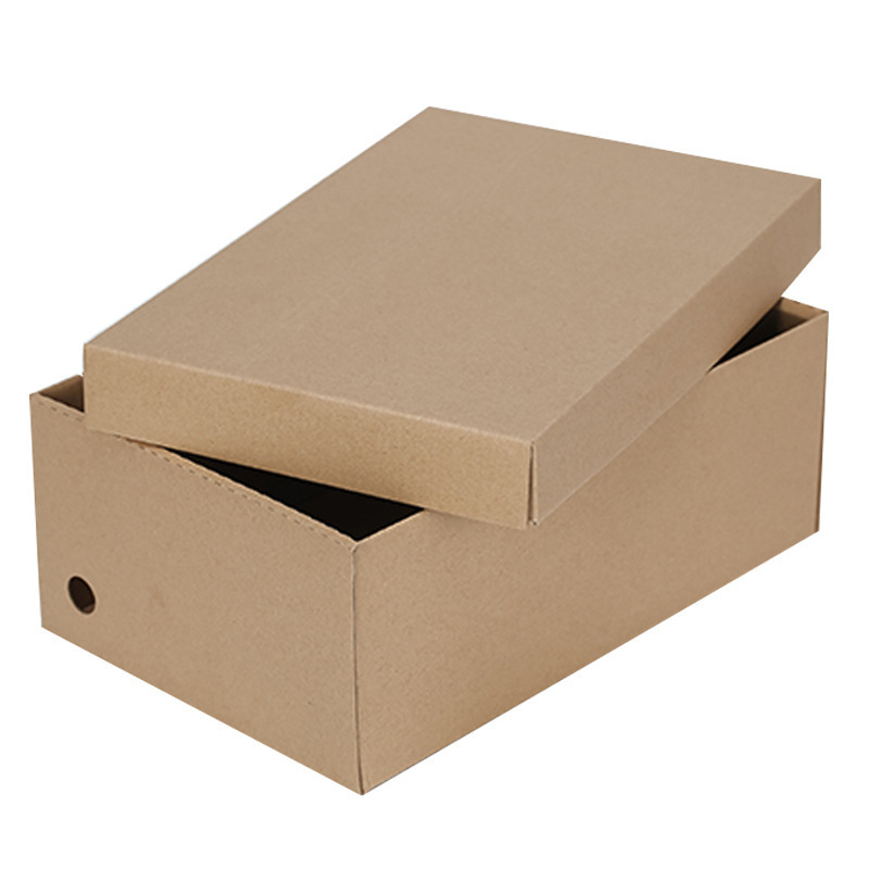 Wholesale LOW MOQ Custom Corrugated Cardboard Handbag Packaging Clothing Underwear Shoe Box With lid