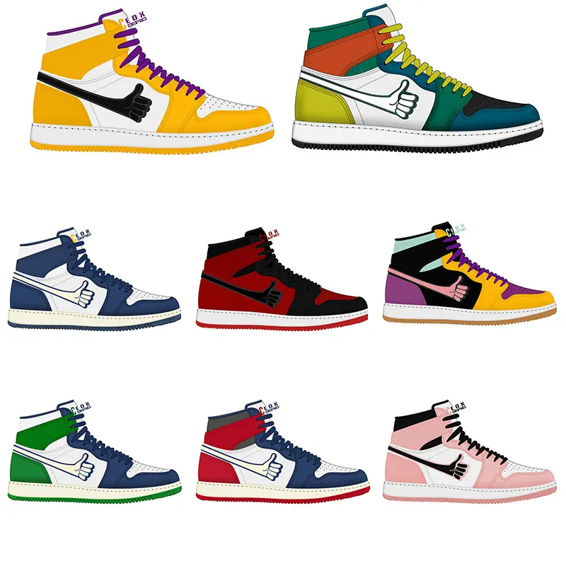 Hot Selling Brand Retro 1 High Unisex Basketball Shoes Walking Style Shoes Breathable Casual Sneakers For Men