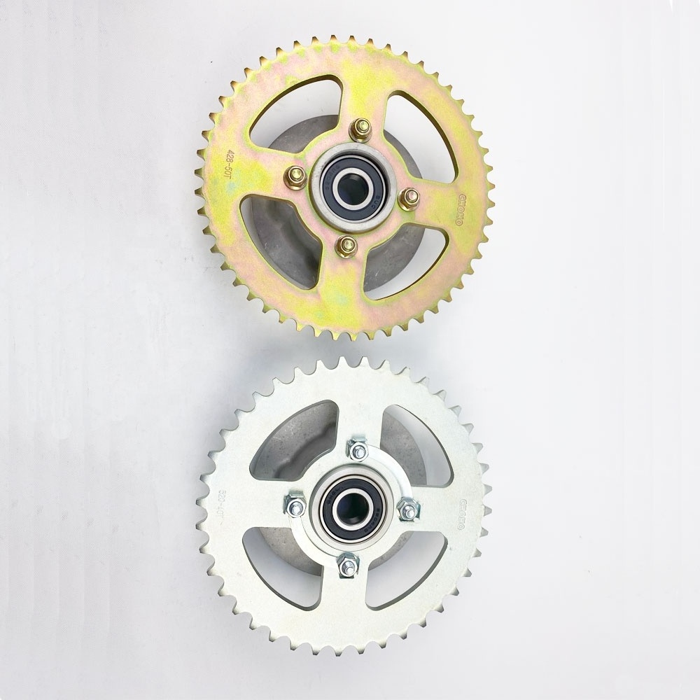 Motorcycle Transmission Parts 520H-40T 428H 50T 428H-120lL Chain Motorcycle Sprocket Set for BRAZIL scrambling  Motorcycle Parts