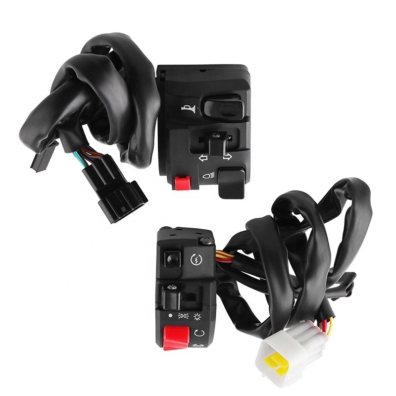 CQJB High Quality Motorcycle Switch Assembly Switches Electric Motorcycle MB-BS002-BK Sockets And Switches