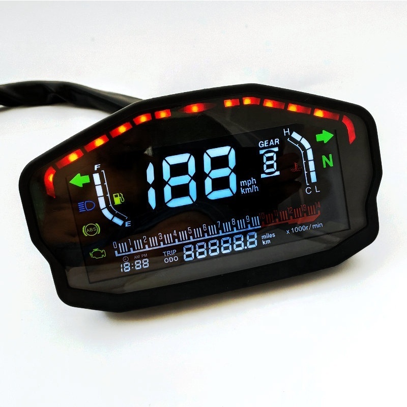 CQJB Hot sale Motorcycle parts Color Screen LCD Speed Water Temperature Oil Meter