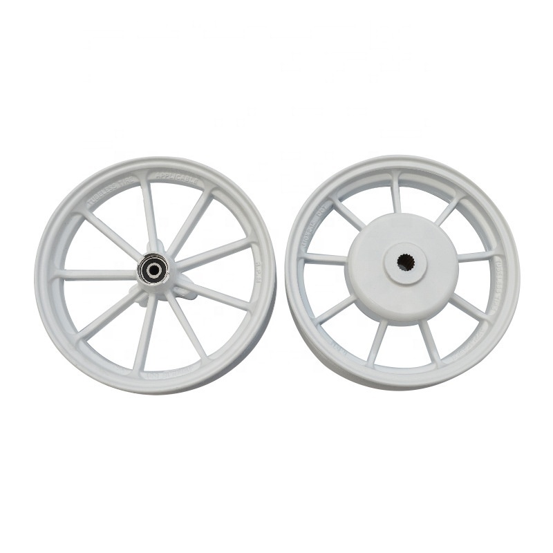 CQJB High Quality 100CC Aluminium Alloy Motorcycle Spare Parts Wheel Hub 3.00-10 90/80-10 Motorcycle Wheel