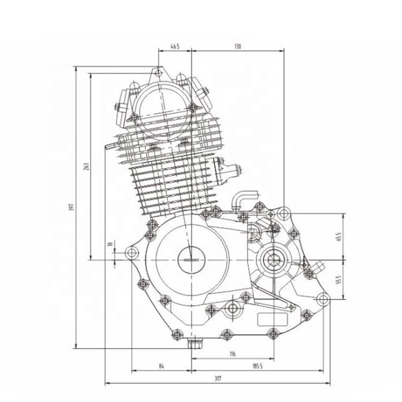 CQJB High Quality Motorcycle Engine 100CC Air Cooled Motorcycle Engine Assembly