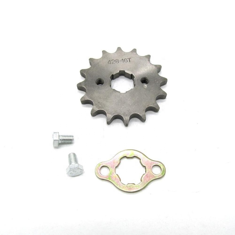 CQJB Custom steel small front sprocket Motorcycle 20MM 428-16T sprocket