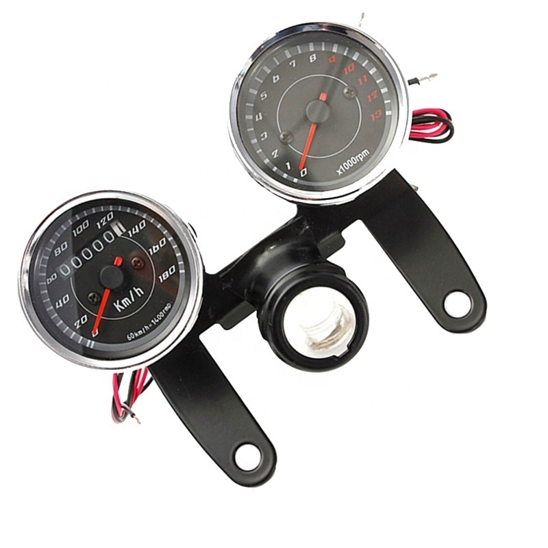 CQJB High Quality 12V Speed Meter Motorcycle 90MM CD70 Motorcycle Meter