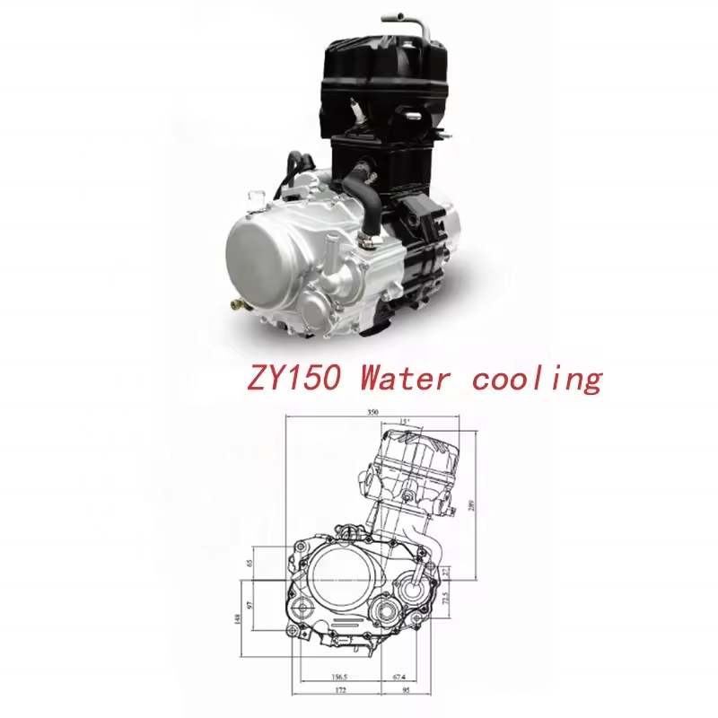 CQJB High Quality Motorcycle Engine ZY125/ZY150CC Air Cooled ZY150CC Water Cooled ZY150CC Oil Cooled Motorcycle Engine Assembly