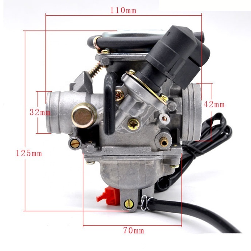 CQJB GY6 PD24J 125cc 150cc Motorcycle Carburetor Carb ForBAJA Scooter ATV Go Kart Scooter 125cc PD24J Motorcycle Parts