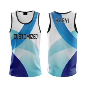 custom sublimated mesh Sports Tank Tops for men Basketball singlets quick dry kids Soccer Volleyball vest