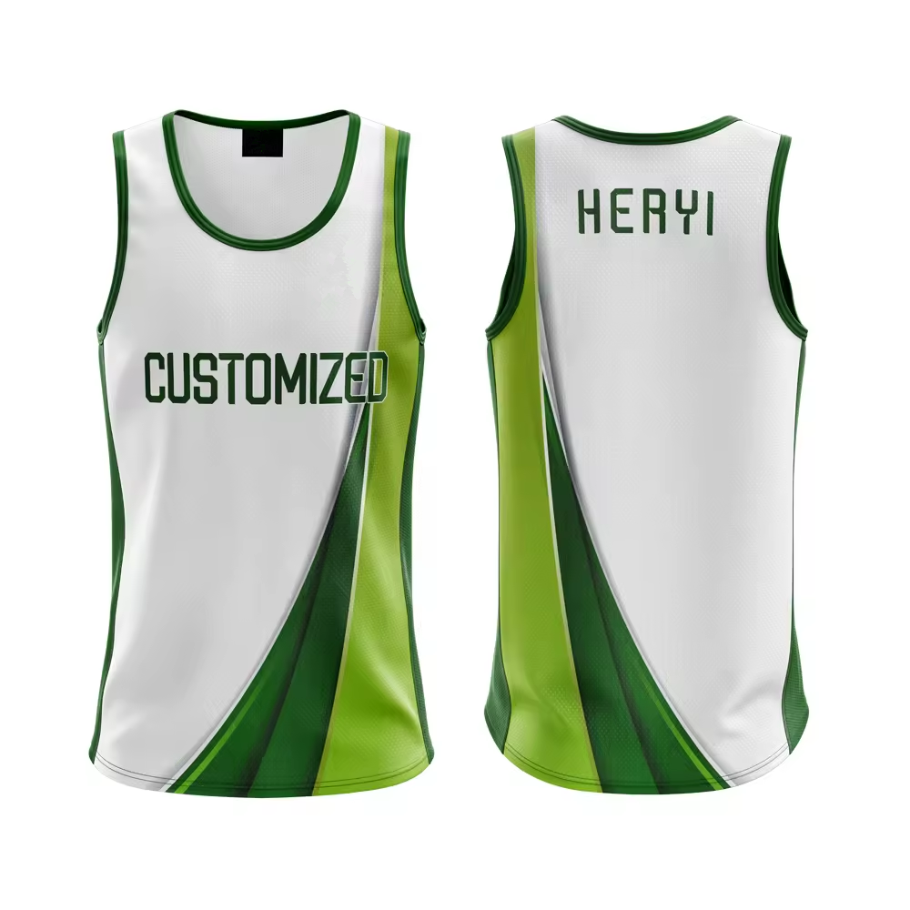 custom sublimated mesh Sports Tank Tops for men Basketball singlets quick dry kids Soccer Volleyball vest