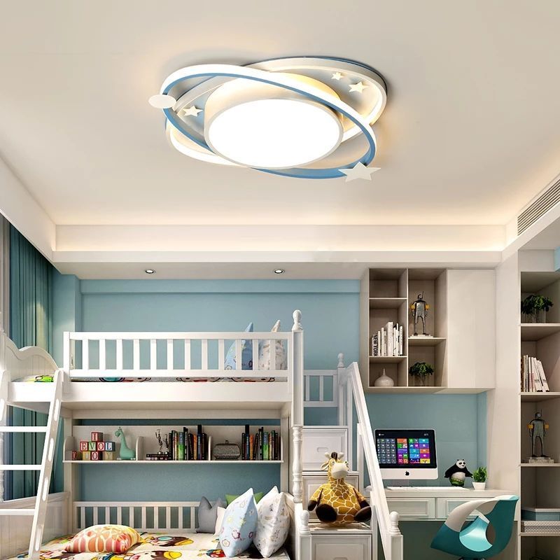 New Arrival Cartoon Nursery Kids Ceiling Light Oval Blue Lamp For Kid's Room modern lighting for home mounted ceiling lamp