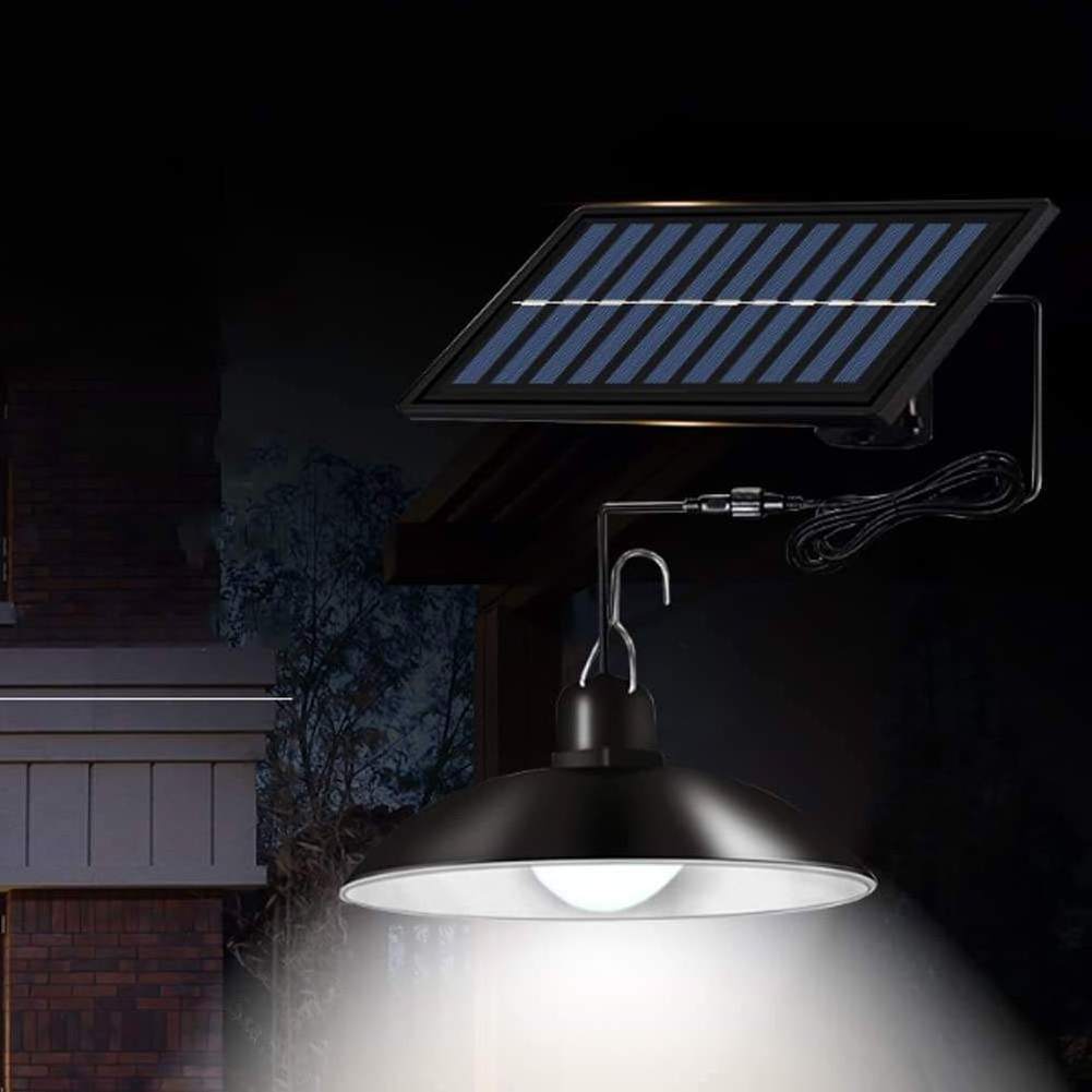 Ip65 Waterproof Solar Double Head Pendant Light Indoor Living Room Outdoor Garden Courtyard Lighting Camping Solar Lamp