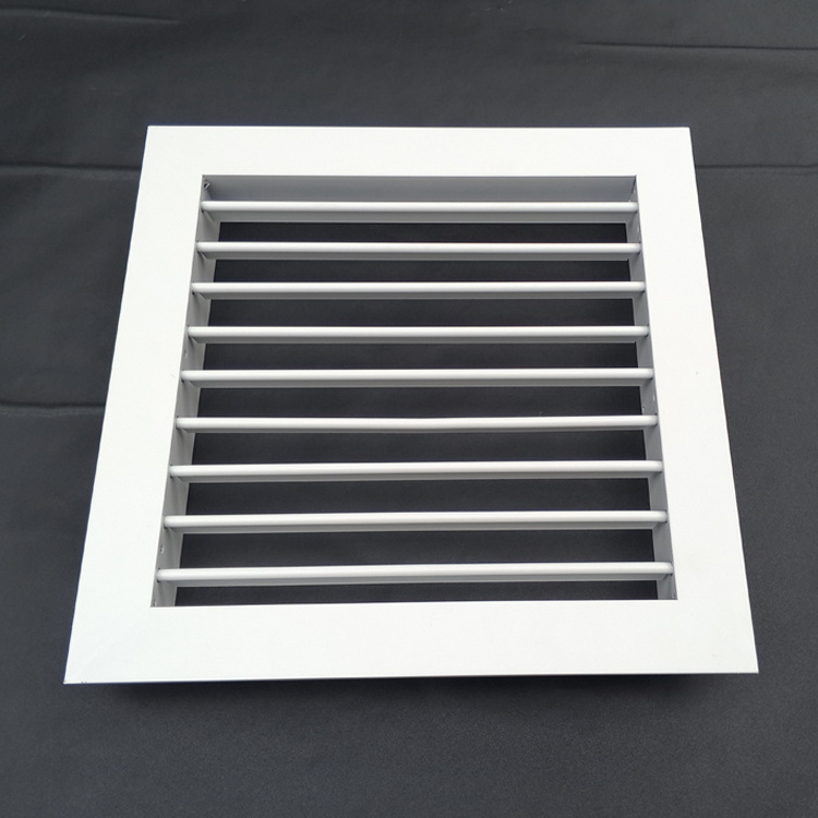 wall mounted aluminum double deflection supply exhaust air conditioner air vent grille with damper