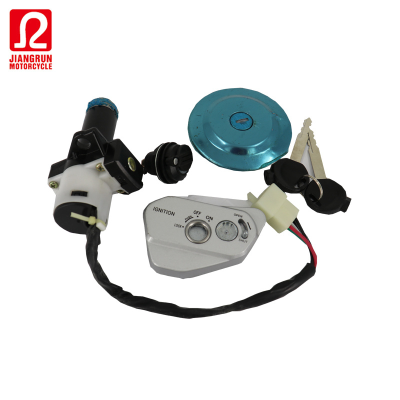 Wholesale motorcycle parts XTZ125 motorcycles ignition switch with fuel tank cover lock key set