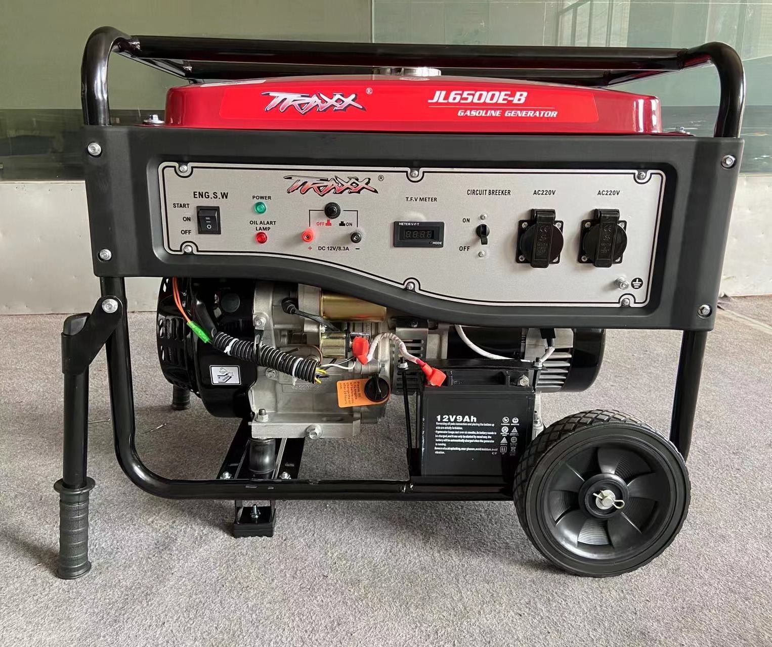 China Gasoline Engine Generator 5kva 5kw Electric Start Portable Gasoline Generator generator 5000 watt With Wheels