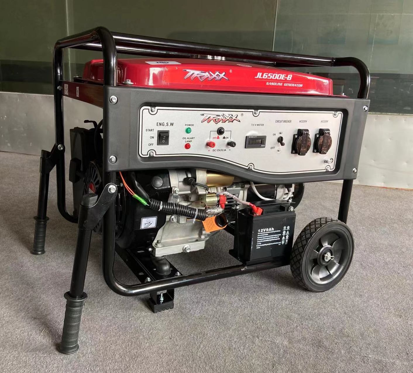 China Gasoline Engine Generator 5kva 5kw Electric Start Portable Gasoline Generator generator 5000 watt With Wheels