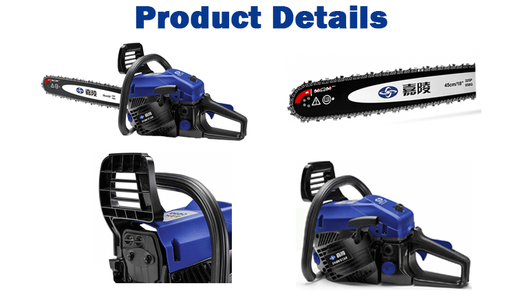 JIALING  Petrol Chainsaw 25.4CC 2-Stroke Handheld Gasoline Chainsaw With  OREGON chain