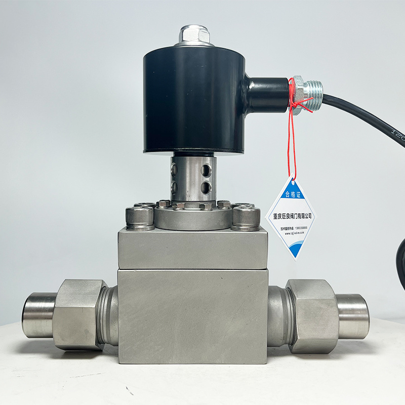 4MPa 40bar DC12V Cryogenic Solenoid Valve 1Inch Pneumatic valve Liquid Nitrogen Valve for Low Temperature Applications