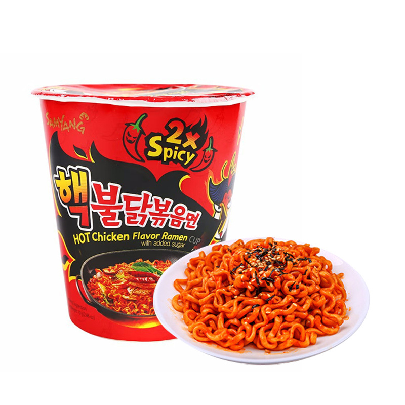 China Wholesale 2x Spicy Noodles Halal Korean Ramen Buldak Korean Spicy Instant Noodles