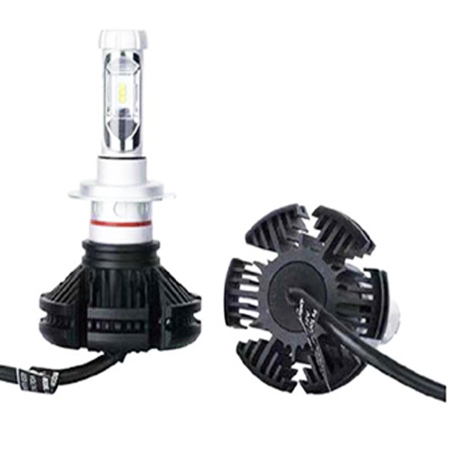 Auto Lighting System Led Lamps X3 Led Headlights H7 Bulbs 50w 6000Lm 12V 3000K 6500K 8000K