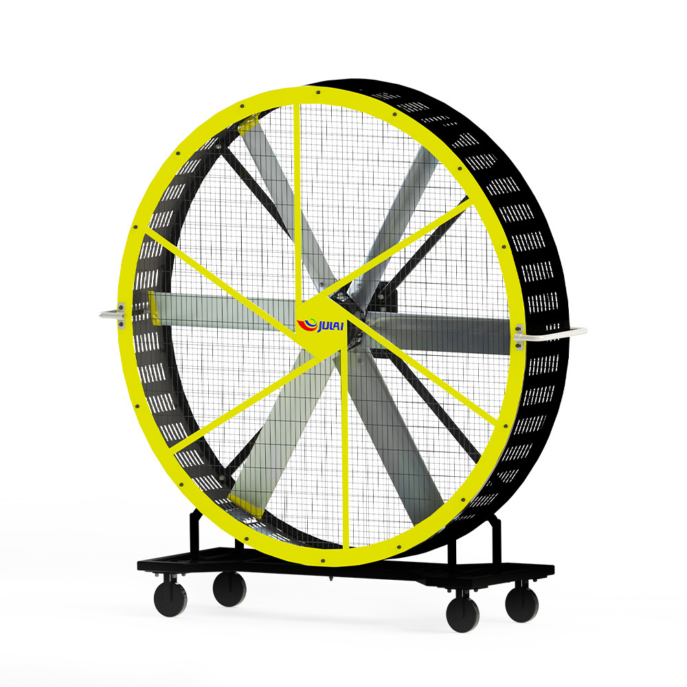 JU LAI 6 ft Heavy-duty mobile fan  2 m Rolling industrial fan