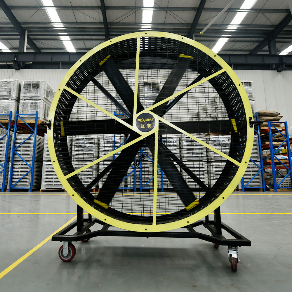 JU LAI 6 ft Heavy-duty mobile fan  2 m Rolling industrial fan