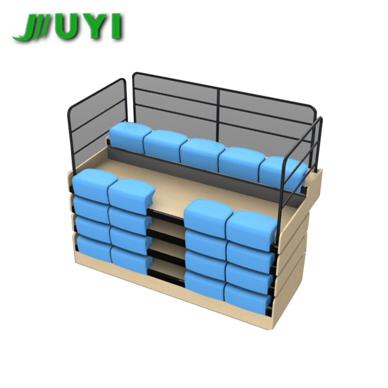 Portable wooden bench gym sports bleachers telescopic theater tribune JY-705