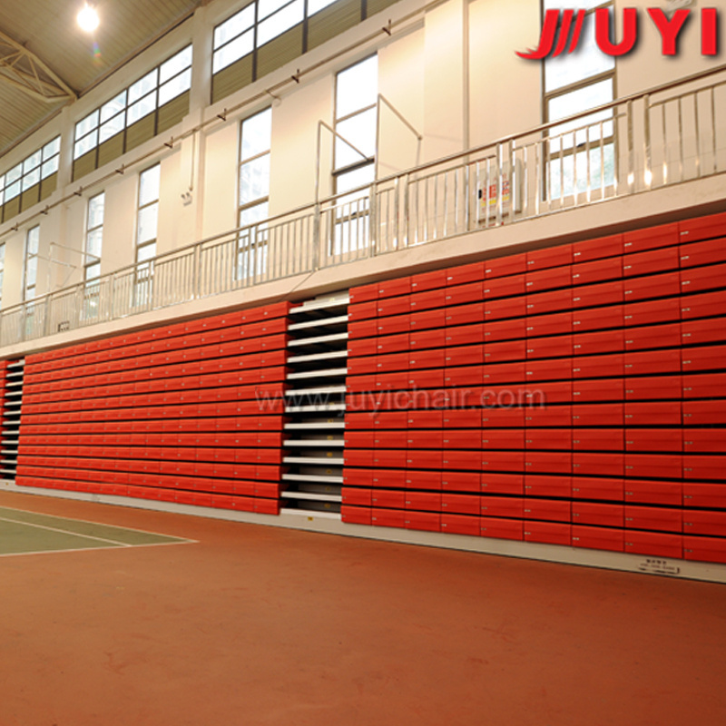 Indoor Gym Plastic Retractable Tribune Seating Telescopic Bleachers