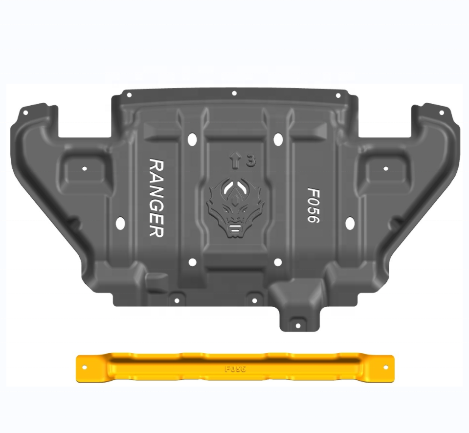 Junxi engine cover skid plates for ford ranger t9 raptor everest t8 F150 bronco isuzu dmax suv pickup accessories spare parts