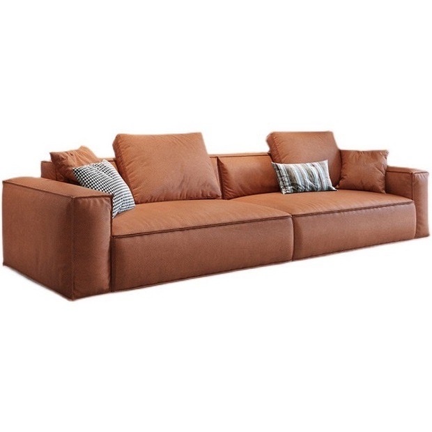 Italian minimalist technical fabric sofa combination Nordic small apartment inline double sofa living room modern simple sofa